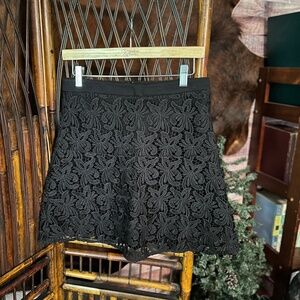 LOFT Black Lace Skirt Size XS